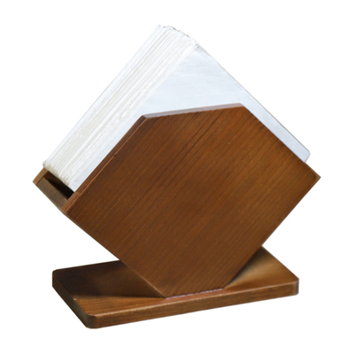 支持定制logo饭店专用实木纸巾架