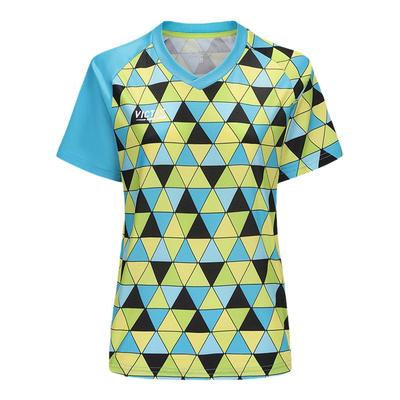 VICTAS维克塔斯乒乓球女款比赛服运动短袖T恤V领