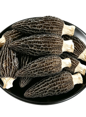 云南有机羊肚菌干货野山生100g