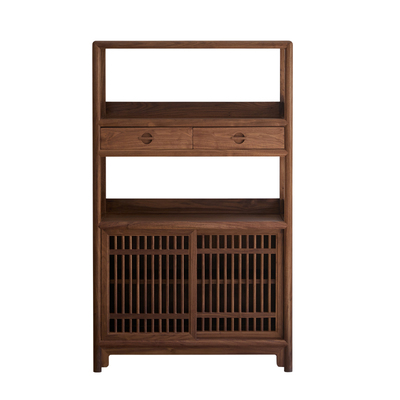 观之叙博古架黑胡桃多宝阁置物架