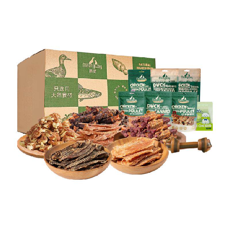 Meatyway爵宴狗零食鸡鸭胸肉干宠物小狗磨牙棒狗狗训练奖励小型犬