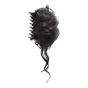 丸子头假发抓夹千金花苞头气质盘发神器仿真发后脑勺高颅顶发夹女