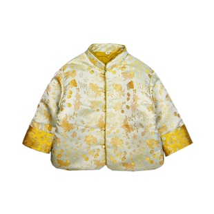 百珂乐秋冬新品福泽锦鲤男女童唐装姐弟装新中式拜年服宝宝外套