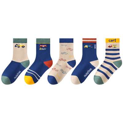 儿童袜子纯棉a类中筒袜