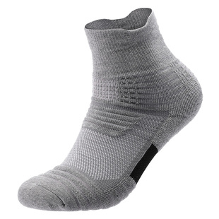 钢枪专业运动男毛巾底中筒袜户外登山跑步篮球袜