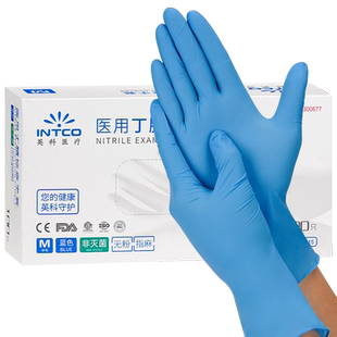英科一次性手套丁腈食品级专用耐用pvc橡胶乳胶外科医生医用手套