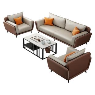 办公室沙发茶几组合简约现代休息区接待洽谈会议室办公沙发商务