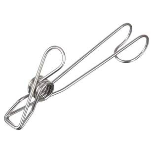 不锈钢晾衣夹长尾挂钩夹长尾挂钩钢线夹晾晒夹家用多功能可挂钩夹