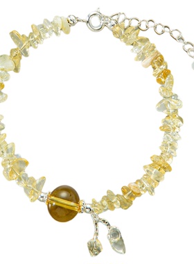 一生一石黄阿赛碎碎冰手链