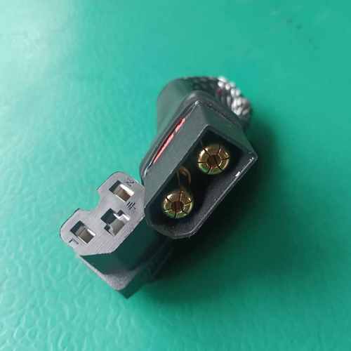 10平方电动车品字插头弯头转qs8-s加粗耐高温电源转换线连接线