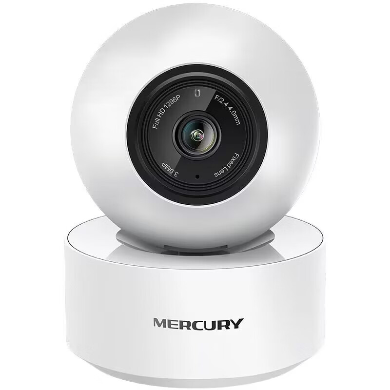 水星（MERCURY）家用监控摄像头 无线wifi监控器 360度无死角 红外夜视 高清网络摄像头 手机远程 语音对讲