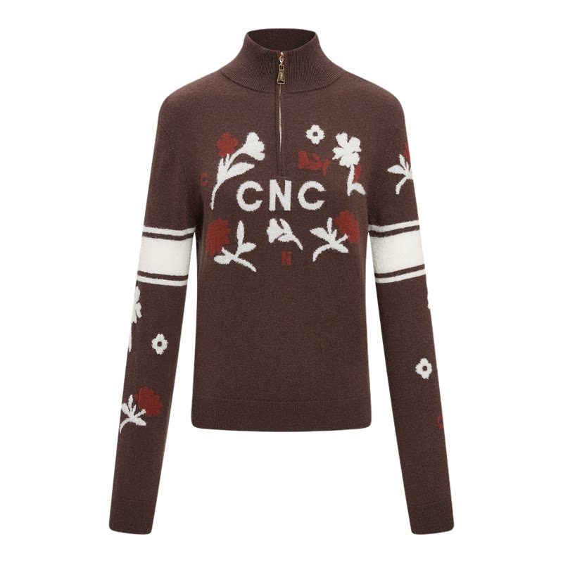 CNC[90%羊毛10%羊绒]白色羊毛衫