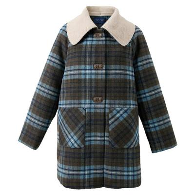 若潮2025冬季羽绒服羊毛呢外套女