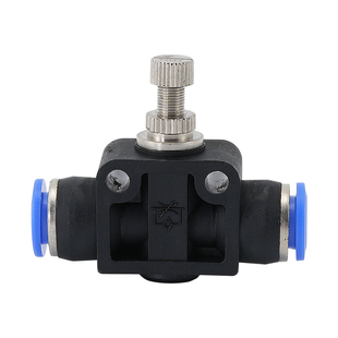 气动气管不锈钢接头LSA4管道节流阀PA6限流SA8调速12流量调节阀10