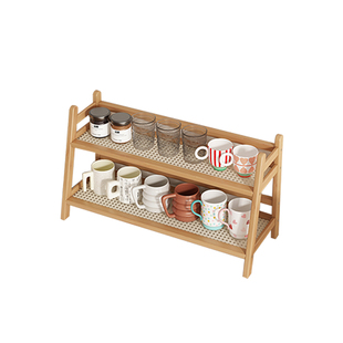 日式杯架杯子收纳置物架宿舍桌面小型咖啡角布置办公室工位水杯架
