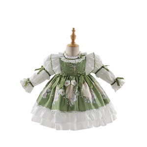 正品洛丽塔女童公主裙秋装Lolita洋装西班牙蓬蓬裙长袖连衣裙儿童