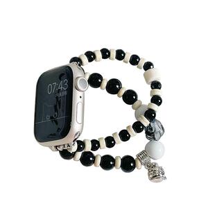 新品国风醒狮diy手链适用iwatch表带S8苹果S9手表8AppleWatch女款watchs秋冬s7高级感SE9男ultra2腕带iphone