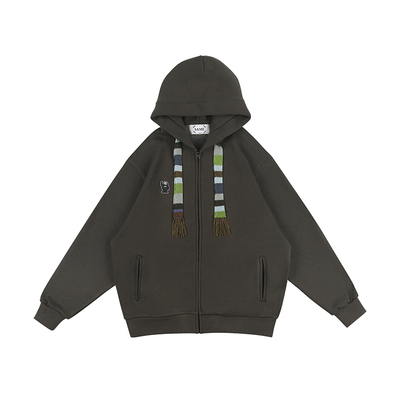 samesame抽绳休闲连帽套头卫衣