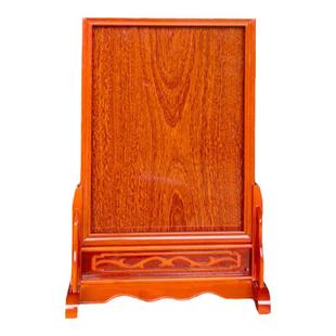 定制花梨色红木色空白无字光身牌位架子底座插屏排位源头工厂直销