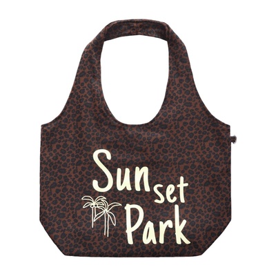 原创豹纹背心hobo单肩包