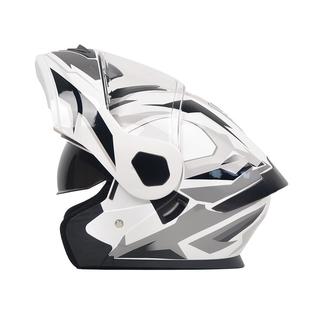 AD电动摩托车头盔男女士机车安全帽四季全盔3C/DOT认证冬季揭面盔