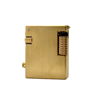 【祝融火具】战壕黄铜龙焰抬臂煤油打火机迷你小方块便携带个性男