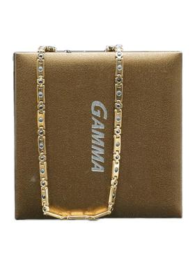 锗石钨钢钛锗金色项链