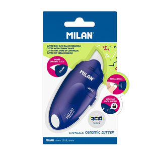 进口MILAN美工刀陶瓷刀快递神器开箱刀锋利安全开信刀 迷你美术刀