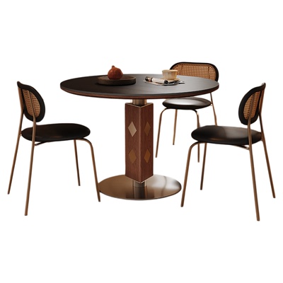 奥古斯特实木岩板餐桌降价了