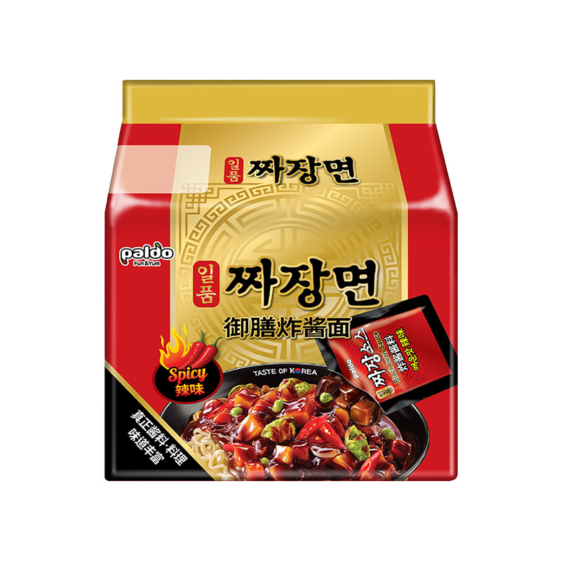 韩国进口八道paldo极地御膳炸酱面杂酱面拉面拌面速食方便面泡面