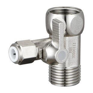 净水器三通阀4分转2分3分球阀纯水机分水器一进二出水管接头配件