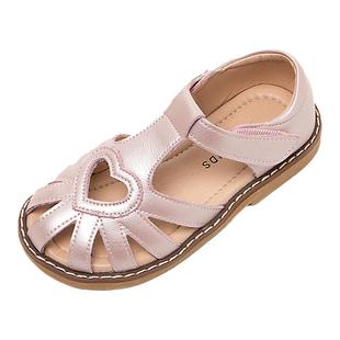 舞玛女童鞋儿童凉鞋2026新款春夏款软底公主小童宝宝包头防滑单鞋