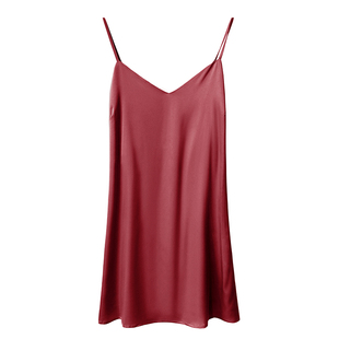 吊带睡裙女薄款冰丝夏性感睡衣夏季仿真丝女士丝质 家居服