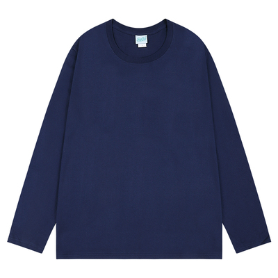 2025新款纯棉长袖t恤男女内搭上衣体恤春秋冬季宽松打底衫圆领潮