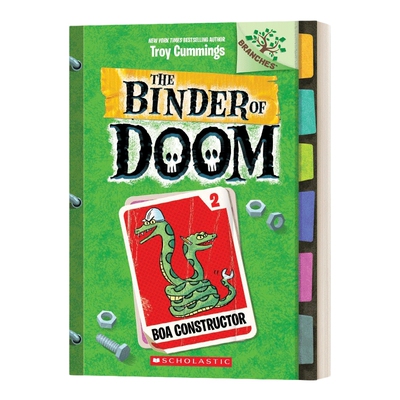 英文原版 The Binder of Doom 2 Boa Constructor 毁灭笔记2第二季 蟒蛇构造器 学乐大树系列儿童桥梁章节书 英文版进口英语书籍