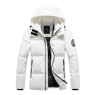 恒源祥集团彩羊鹅绒羽绒服男短款加厚冬季青中年时尚防寒鹅绒外套