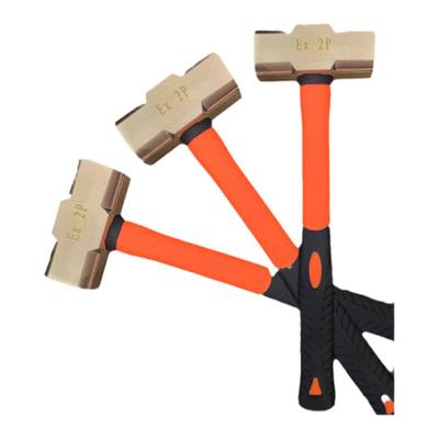 黄铜八角锤手锤黄铜榔头铜锤头2P3P4P5P6P8P12大小黄铜石工锤热销