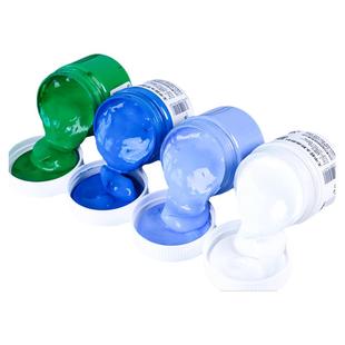 青竹水粉画颜料套装初学者罐装100ml瓶装儿童无毒学生用大瓶白色美术生专用18/24/36色画画工具色彩水彩绘画