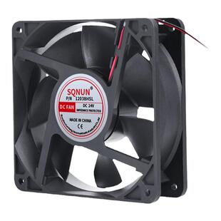 12厘米12038 12V 24V 48V 12CM电焊机120*120*38静音直流散热风扇