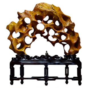 太湖石天然原石奇石观赏石中式玄关书房送礼灵璧景观桌面石头摆件