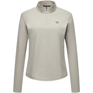 【商场同款】坦博尔25秋户外新款短款卫衣女套头运动立领透气上衣