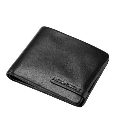 美洲野牛男短款钱包真皮头层牛皮