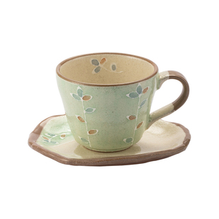 同合日本进口可爱陶瓷咖啡杯套装丹山窑手作日式高档下午茶茶杯