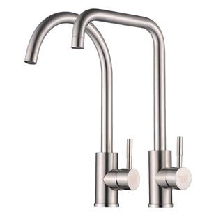 SUS304不锈钢水槽龙头冷热 洗菜盆水龙头冷热 不锈钢冷热厨房龙头