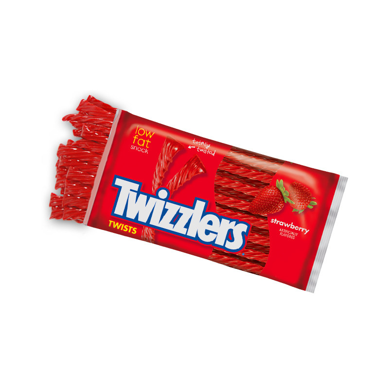Twizzlers美国绳糖草莓酸甜扭扭