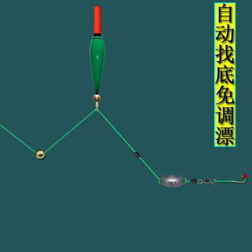 远投滑漂自动找底免调漂路亚手矶竿电子夜光咬钩变色日夜两用鱼漂