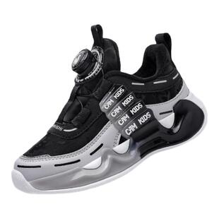 CAMKIDS儿童运动鞋新款秋冬防水皮面男孩二棉保暖防滑男童棉鞋子