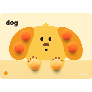 儿童早教手工diy夹毛球夹夹画蒙氏精细动作专注力教具小班2岁3岁