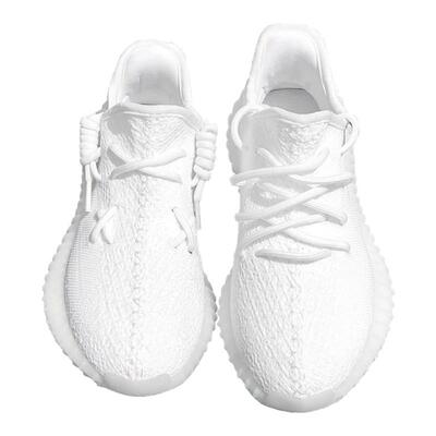 正品椰子350椰子鞋黑满天星