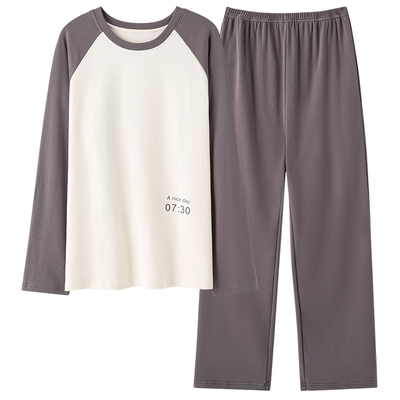 睡衣男士春秋季长袖纯棉家居服